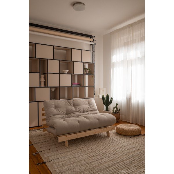 Roots bézs kinyitható kanapé 140 cm - Karup Design-image-1