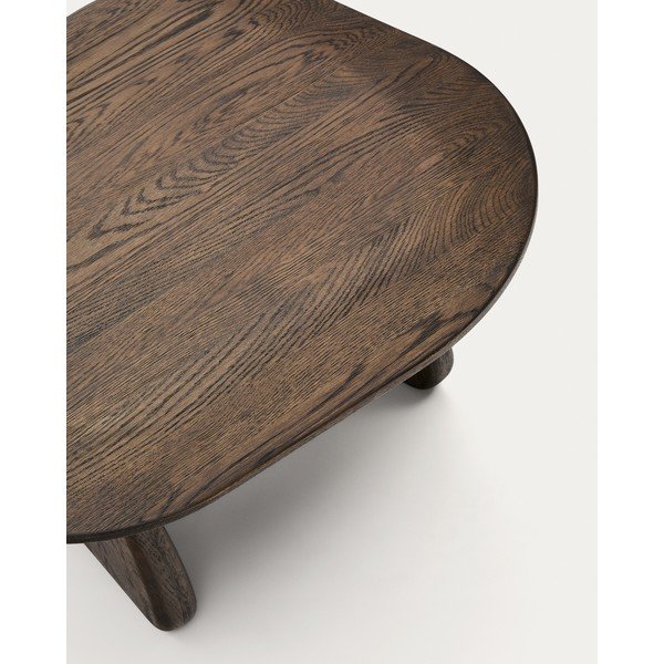 Tölgyfa tárolóasztal 70x71 cm Pirita – Kave Home-image-4