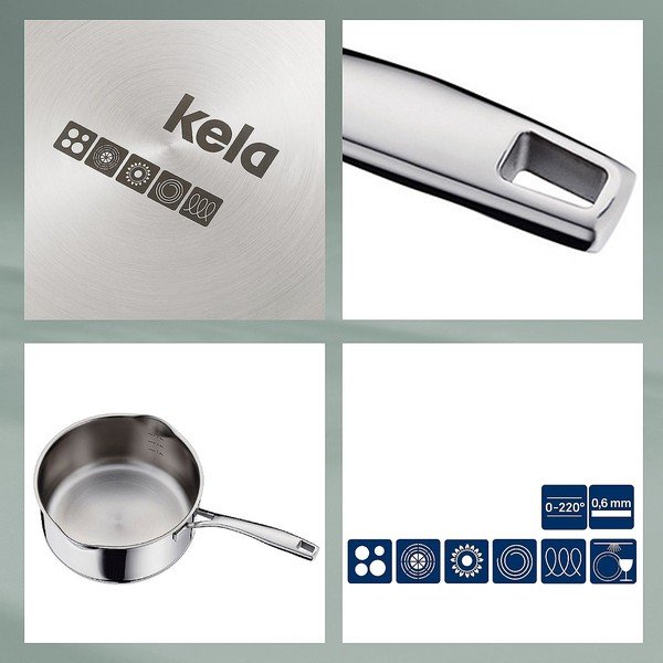 Flavoria rozsdamentes acél lábas, ø 14 cm - Kela-image-3