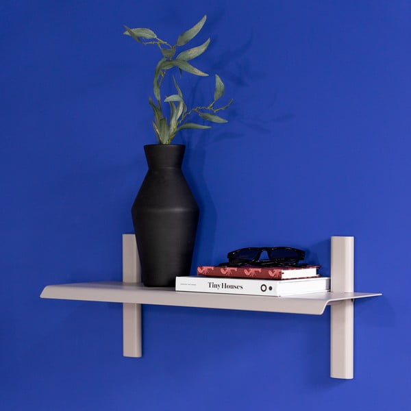 Szürkésbarna fém fali polc 60 cm Hola – Spinder Design-image-1