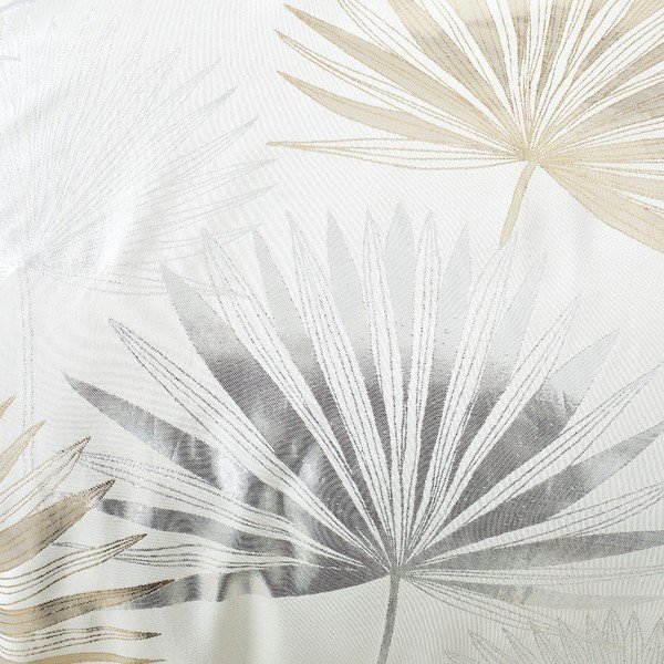 Krémszínű kétszemélyes ágyneműhuzat 200x200 cm Luxe Palm – Catherine Lansfield-image-4