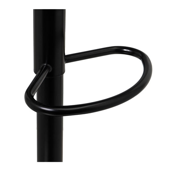 Fekete bőr utánzat állítható magasságú bárszék szett 2 db-os (ülésmagasság 56,5 cm) – Casa Selección-image-2