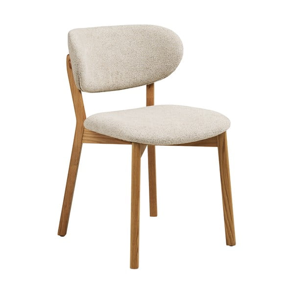 Bézs-natúr színű kárpitozott étkezőszék Dunkirk – House Nordic