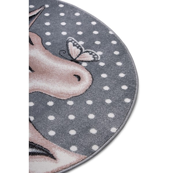 Szürke gyerek szőnyeg ø 133 cm Cute Unicorn - Hanse Home-image-4