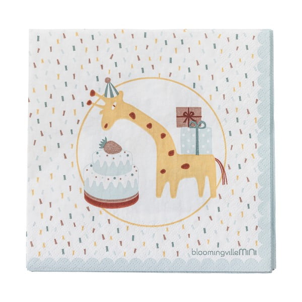 Papír szalvéta szett 20 db-os 33x33 cm Celebrate – Bloomingville Mini-image-3