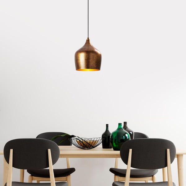 Rézszínű függőlámpa fém búrával ø 20 cm Murek – Opviq lights-image-4