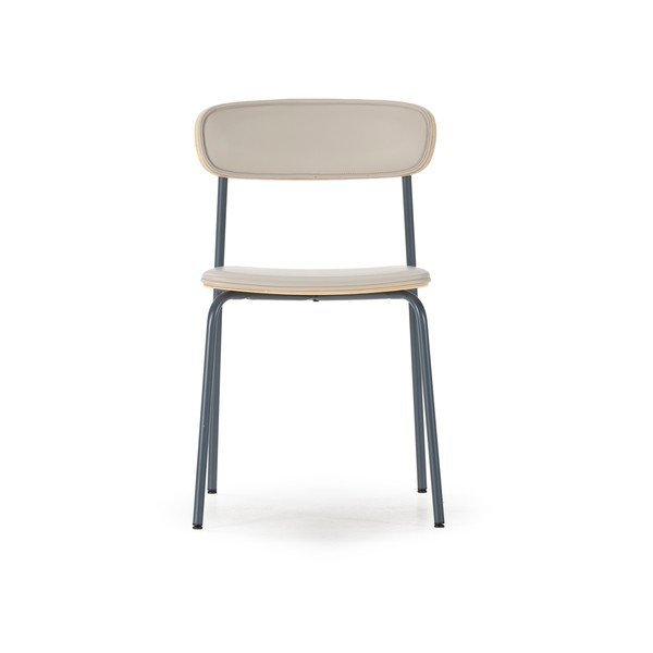 Bézs kárpitozott rakásolható étkezőszék szett 2 db-os Saula – Marckeric-image-2