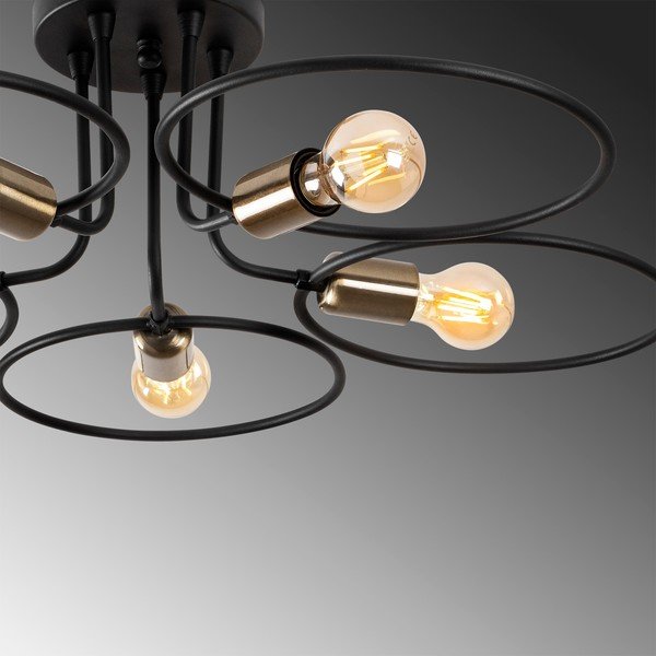 Fekete mennyezeti lámpa Circle – Opviq lights-image-4