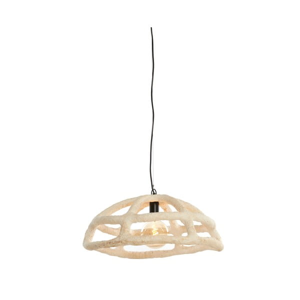 Krémszínű függőlámpa ø 59 cm Porila – Light & Living