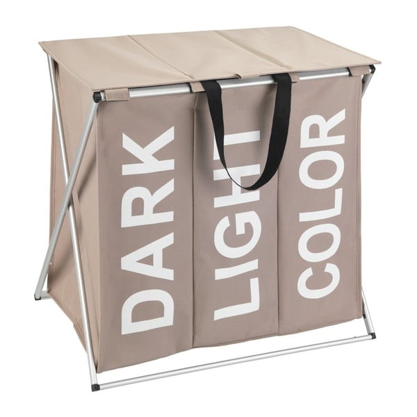 Trio 3 rekeszes bézs szennyestartó, 118 l - Wenko-image-2