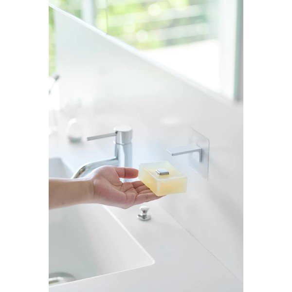 Fehér öntapadós műanyag mágneses szappantartó Film Hook – YAMAZAKI-image-4