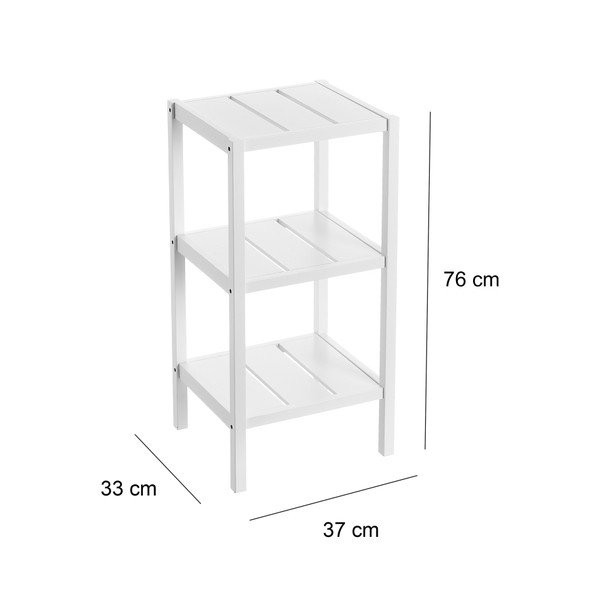 Fehér polcos állvány 37x76 cm – Casa Selección-image-3