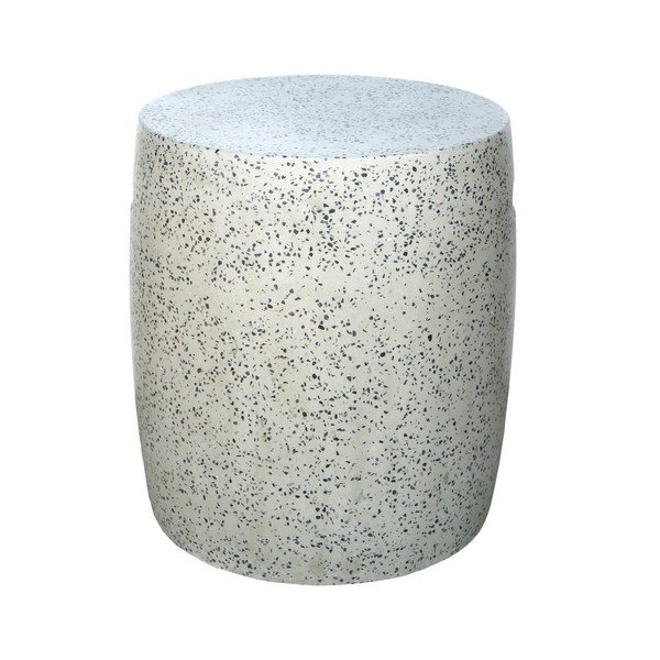 Terrazzo kerek kerti tárolóasztal ø 40 cm Terrazzo – LDK Garden-image-1