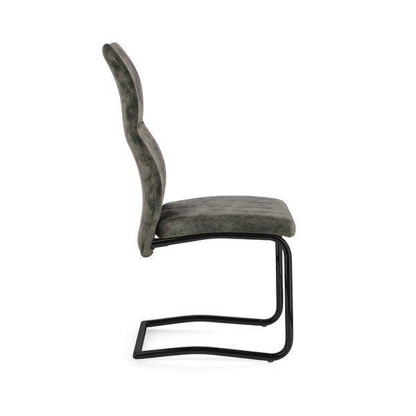 Zöld kárpitozott étkezőszék Thelma – Bizzotto-image-3