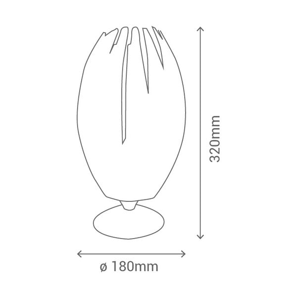 Medusa fehér asztali lámpa - SULION-image-2