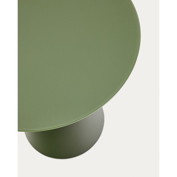Kerek tárolóasztal üveg asztallappal ø 50 cm Wilshire – Kave Home-image-4