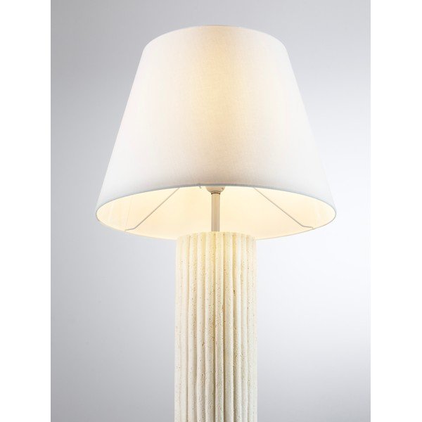Fehér-krémszínű kő állólámpa (magasság 150 cm) Bacoo – Nova Luce-image-2