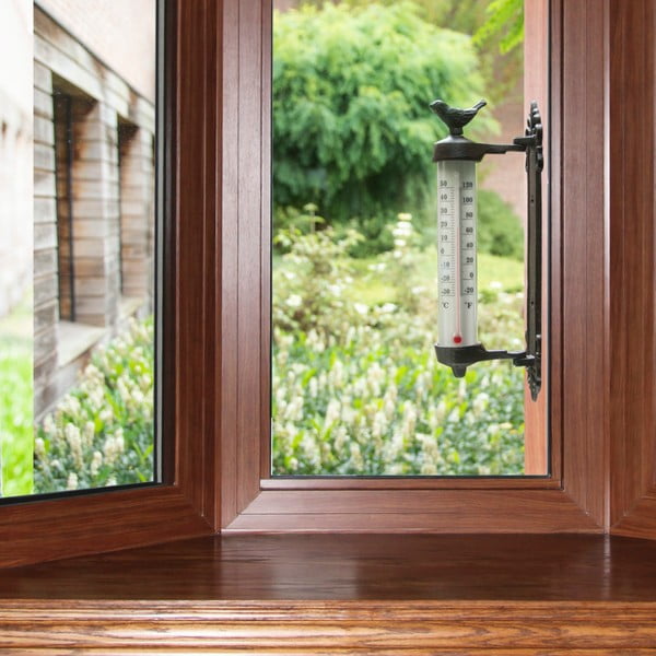 Dekor Bird öntöttvas fali hőmérő, magasság 27,3 cm - Esschert Design-image-1