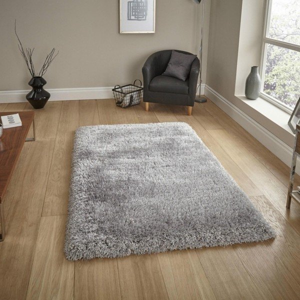 Montana Puro Silver szürke kézzel rojtolt szőnyeg, 80 x 150 cm - Think Rugs-image-1