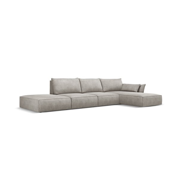 Világosszürke sarokkanapé (jobb oldali) Vanda – Mazzini Sofas-image-2