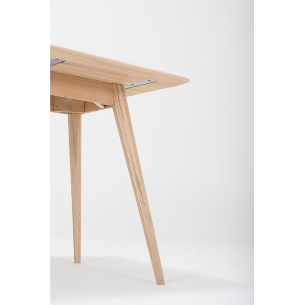 Tölgyfa étkezőasztal 80x80 cm Stafa – Gazzda-image-3