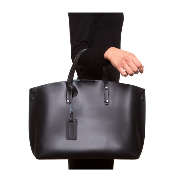 3034 fekete bőr kézitáska - Luisa Vannini-image-3