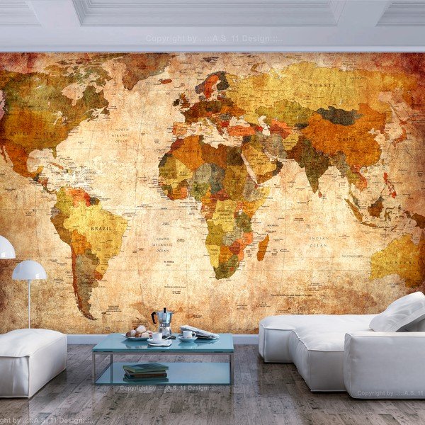 Old World Map nagyméretű tapéta, 400 x 280 cm - Artgeist-image-1