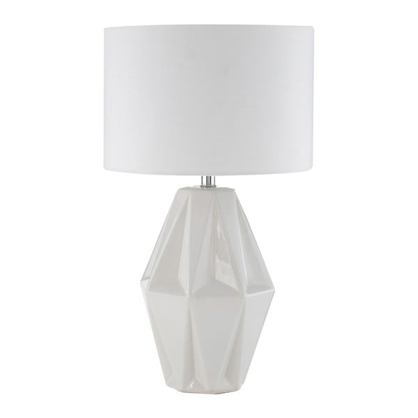 Jenna asztali lámpa, fehér lámpaernyővel - Premier Housewares