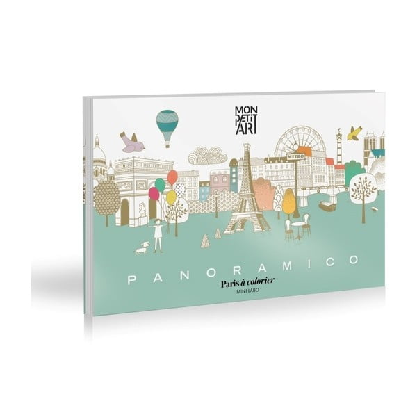 Panoramico Paris színezőkönyv - Mon Petit Art