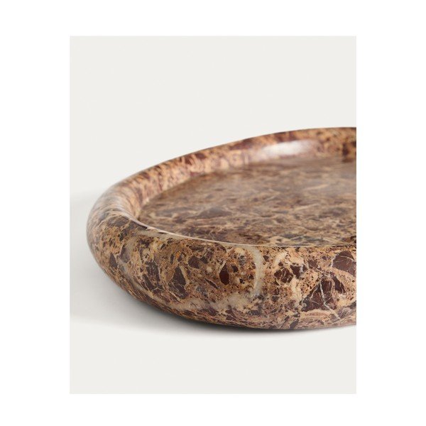 Márvány dekoratív tálca 28x43 cm Lenorel – Kave Home-image-2