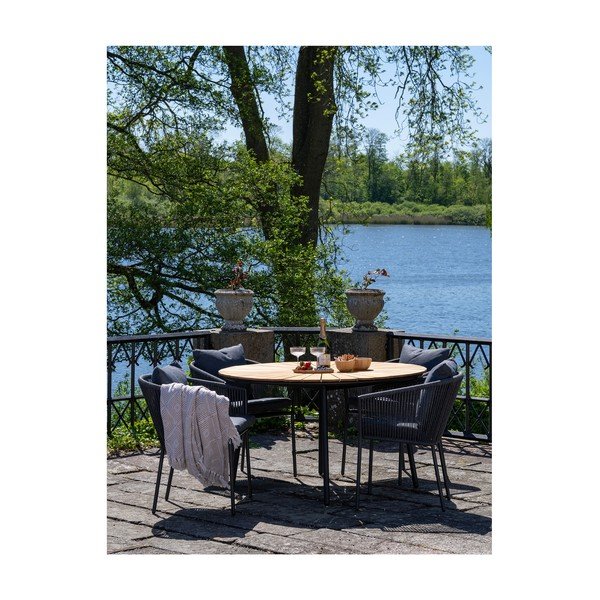 Sötétszürke fém étkezőszék szett 2 db-os Salerno – House Nordic-image-2