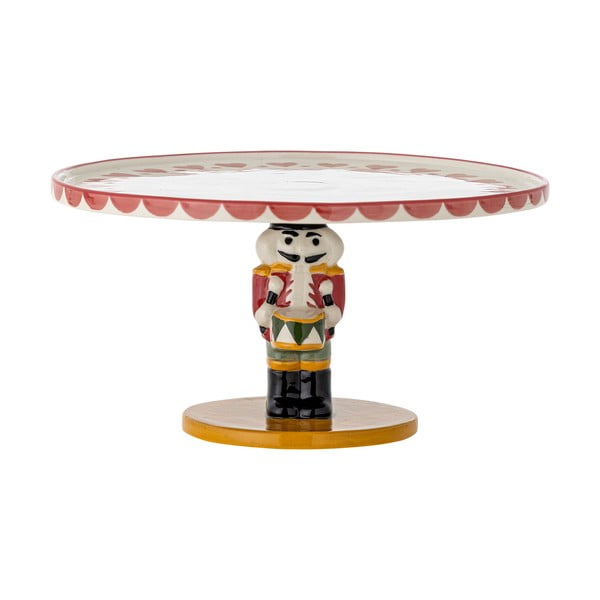 Agyagkerámia emeletes kínálótálca karácsonyi mintával Jolly – Bloomingville