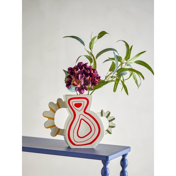 Kőedény kézzel festett váza (magasság 26 cm) Samila – Bloomingville-image-2