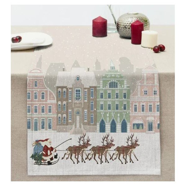 Asztali futó karácsonyi mintával 45x140 cm Merry Christmas – Mila Home-image-1