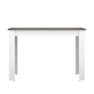 Fehér étkezőasztal beton dekoros asztallappal 110x70 cm Nice - TemaHome France