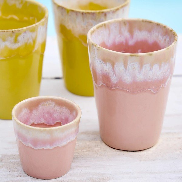 Grespresso rózsaszín agyagkerámia kávéscsésze - Costa Nova-image-3