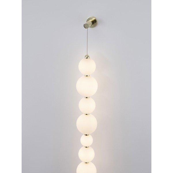 Fehér-aranyszínű fém LED dimmelhető fali lámpa Perla – Nova Luce-image-2