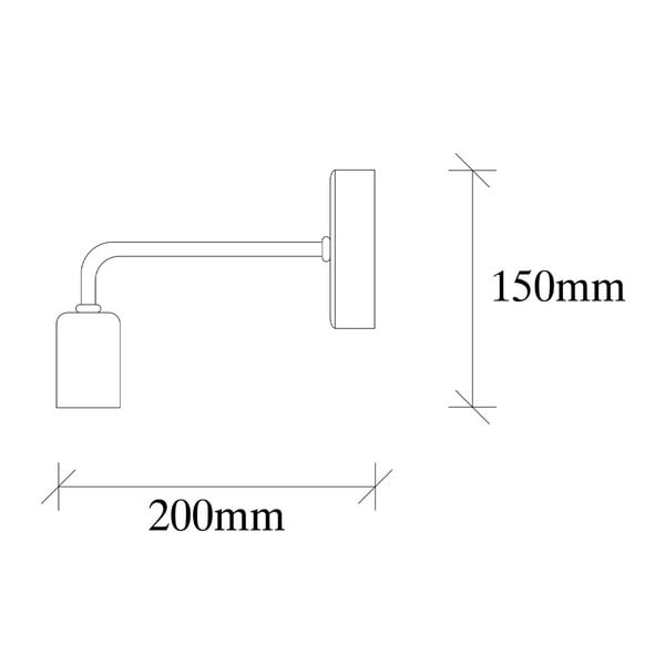 Fekete fali lámpa Isidora – Opviq lights-image-2
