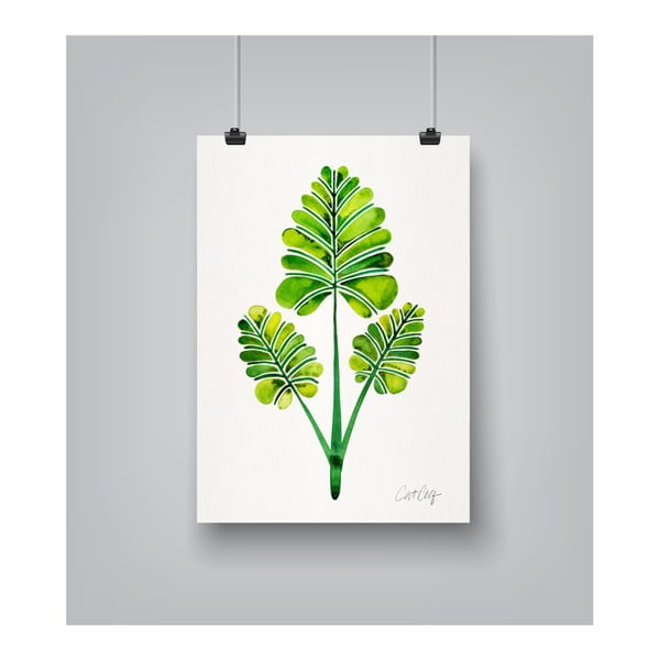 Leaf Trifecta by Cat Coquillette 30 x 42 cm-es plakát