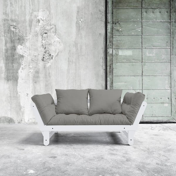 Beat White/Granite Grey kihúzható kanapé - Karup