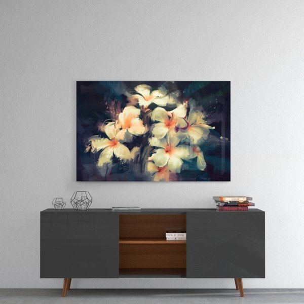 Painted Flowers üvegezett kép - Insigne-image-1