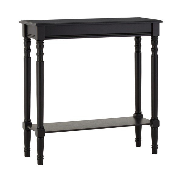 Fekete borovi fenyő konzolasztal 30x80 cm Heritage – Premier Housewares