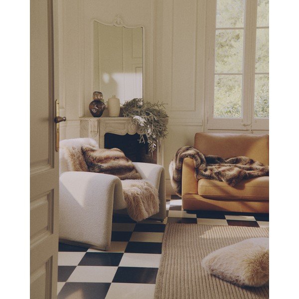 Bézs kézi szövésű szőnyeg 164,5x235 cm Ardelia – Kave Home-image-1