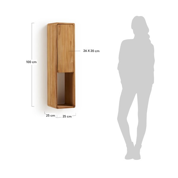 Sunday fürdőszobai teakfa szekrény - Kave Home-image-4