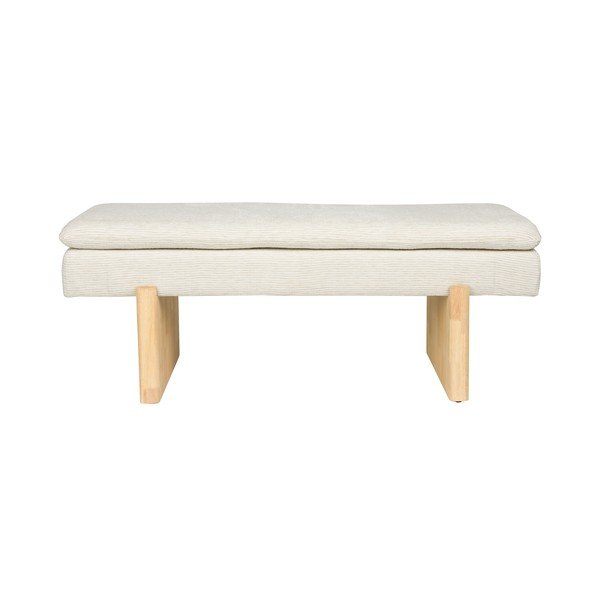 Krémszínű párnázott pad Jappo – White Label