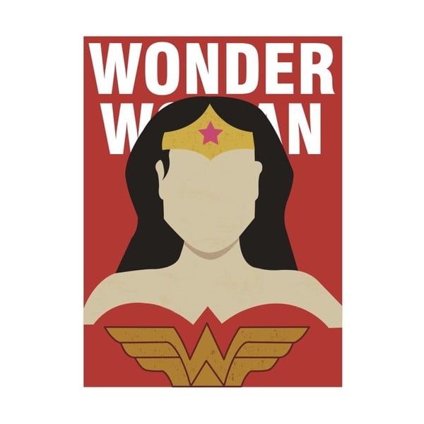 Super Heroes Wonder Woman poszter, 30 x 40 cm - Blue-Shaker