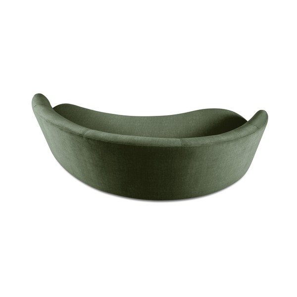 Debbie zöld bársony aszimmetrikus kanapé, bal oldali - Mazzini Sofas-image-3