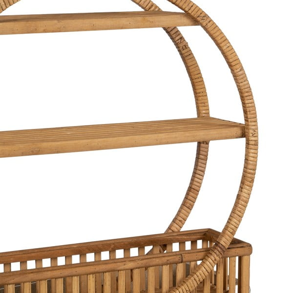 Natúr színű többszintes rattan fali polc 45,5 cm – Ixia-image-4