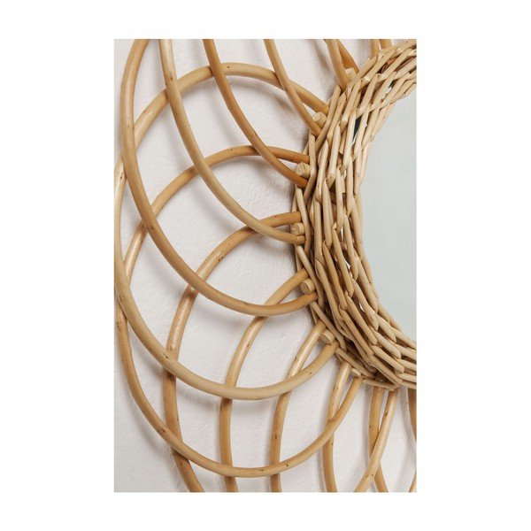 Swing falitükör rattan keretben, ø 34 cm - Kare Design-image-3