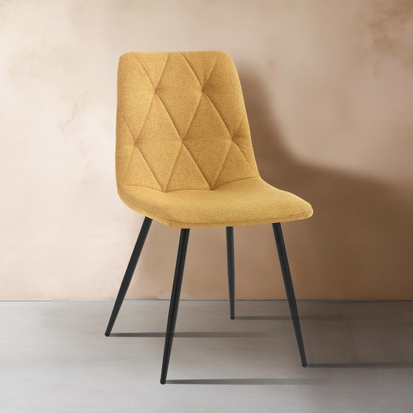 Okkersárga étkezőszék szett 2 db-os Mesh – Tomasucci-image-1